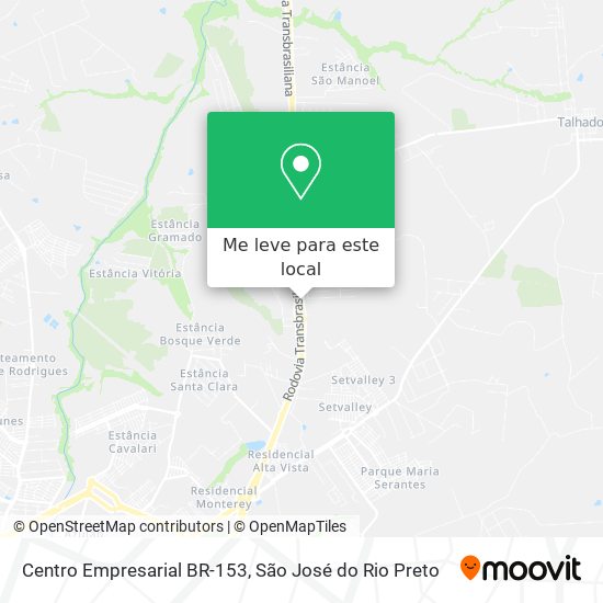 Centro Empresarial BR-153 mapa