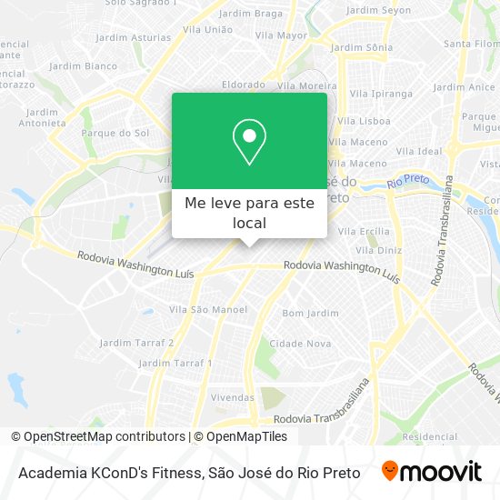 Academia KConD's Fitness mapa