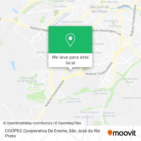 COOPEC Cooperativa De Ensino mapa
