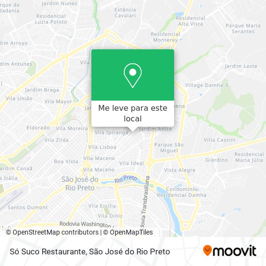 Só Suco Restaurante mapa