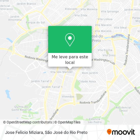 Jose Felicio Miziara mapa