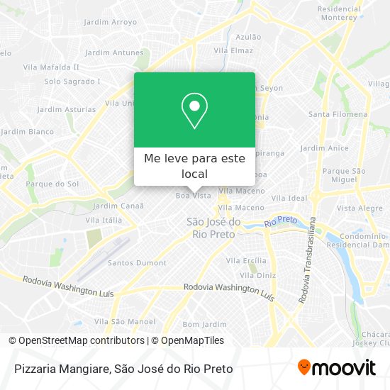 Pizzaria Mangiare mapa