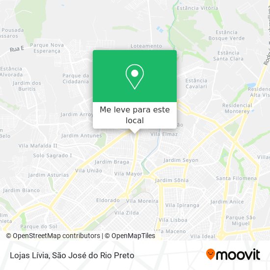 Lojas Lívia mapa