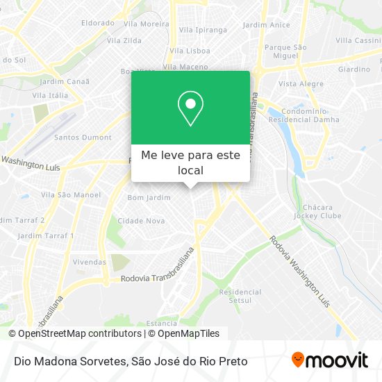 Dio Madona Sorvetes mapa