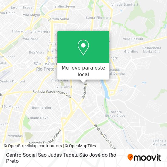 Centro Social Sao Judas Tadeu mapa