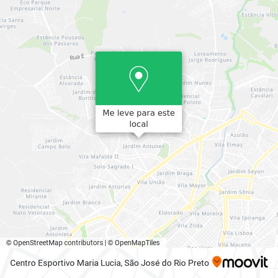 Centro Esportivo Maria Lucia mapa
