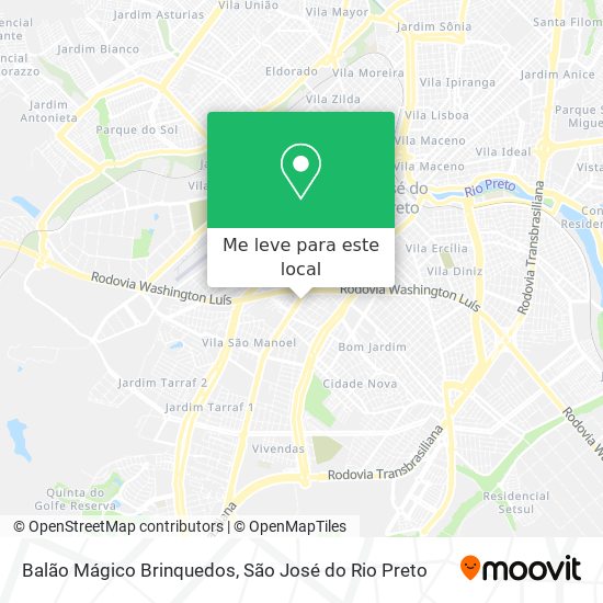 Balão Mágico Brinquedos mapa