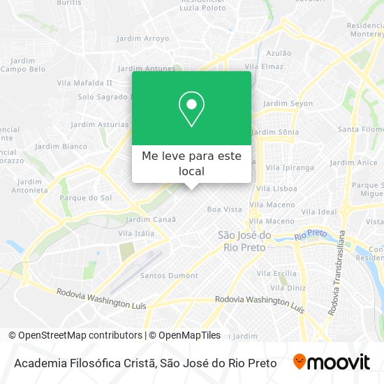 Academia Filosófica Cristã mapa