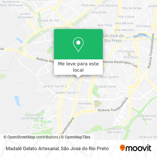 Madalê Gelato Artesanal mapa