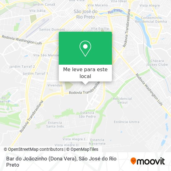 Bar do Joãozinho (Dona Vera) mapa