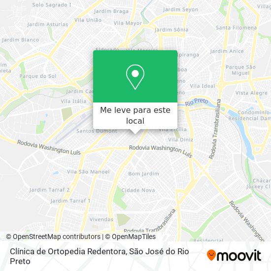 Clínica de Ortopedia Redentora mapa
