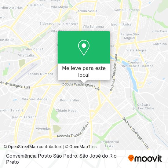 Conveniência Posto São Pedro mapa
