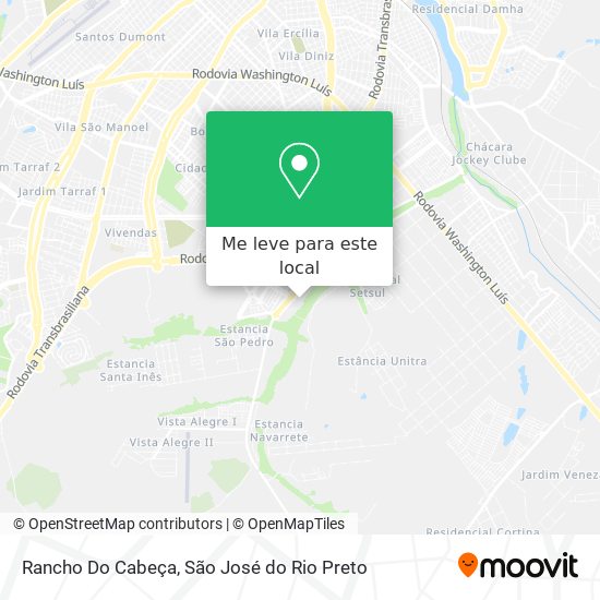Rancho Do Cabeça mapa