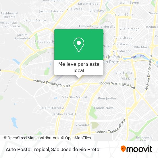 Auto Posto Tropical mapa