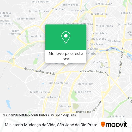 Ministerio Mudança de Vida mapa