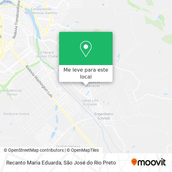 Recanto Maria Eduarda mapa