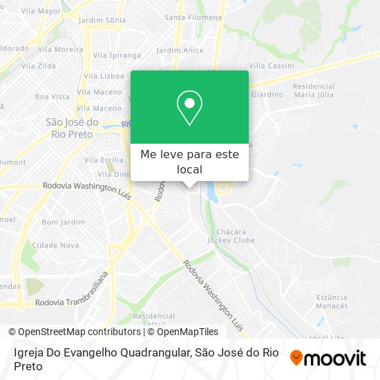 Igreja Do Evangelho Quadrangular mapa