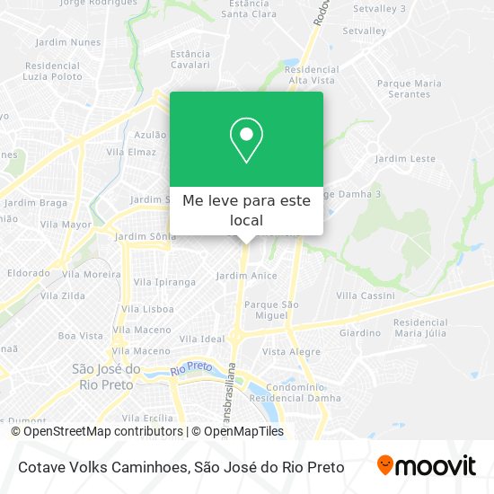 Cotave Volks Caminhoes mapa