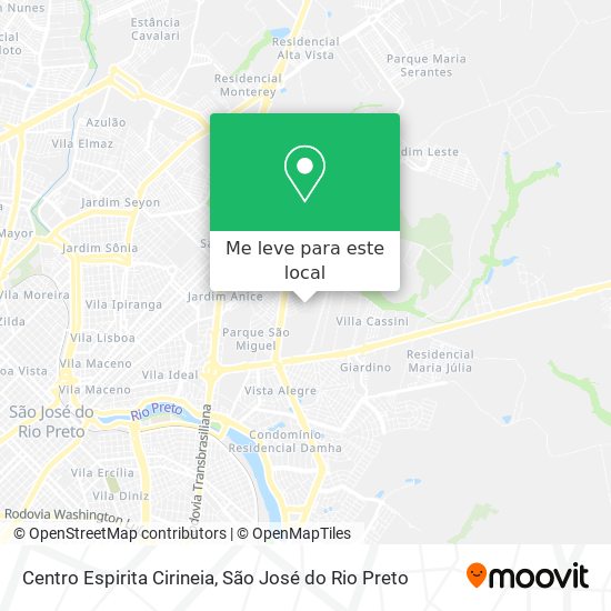 Centro Espirita Cirineia mapa