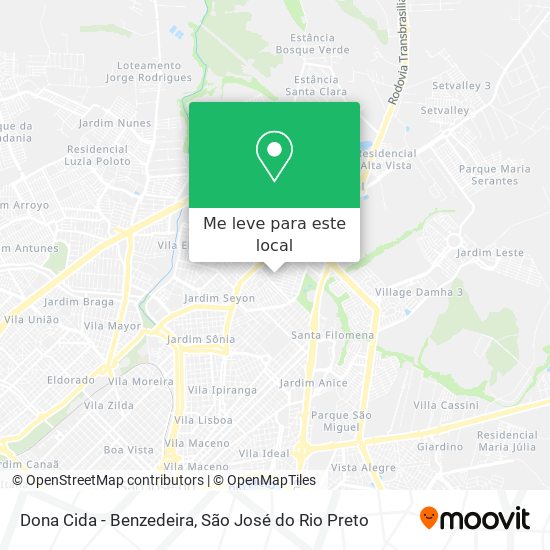 Dona Cida - Benzedeira mapa