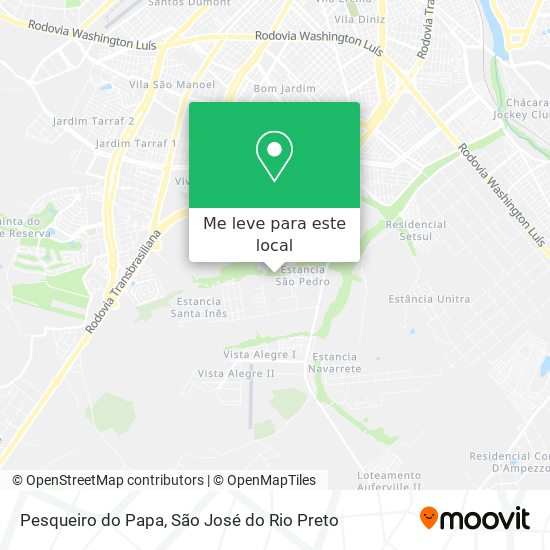 Pesqueiro do Papa mapa