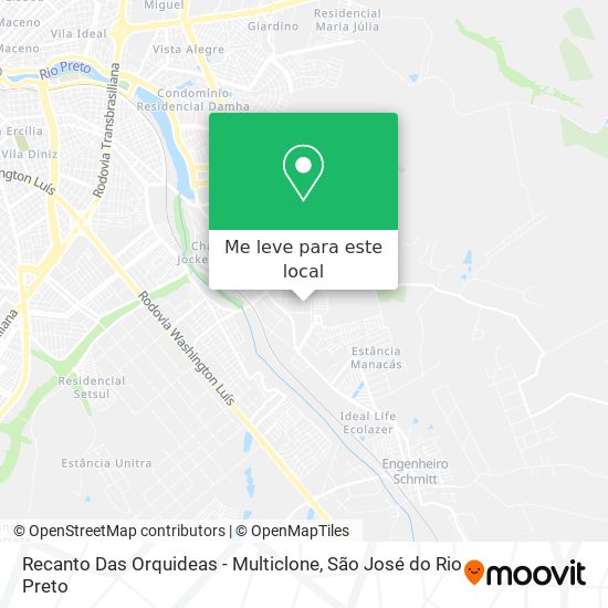 Recanto Das Orquideas - Multiclone mapa