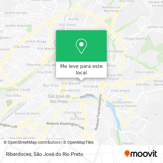 Riberdoces mapa