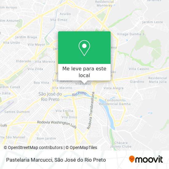 Pastelaria Marcucci mapa