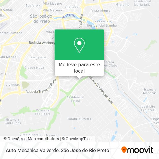 Auto Mecânica Valverde mapa