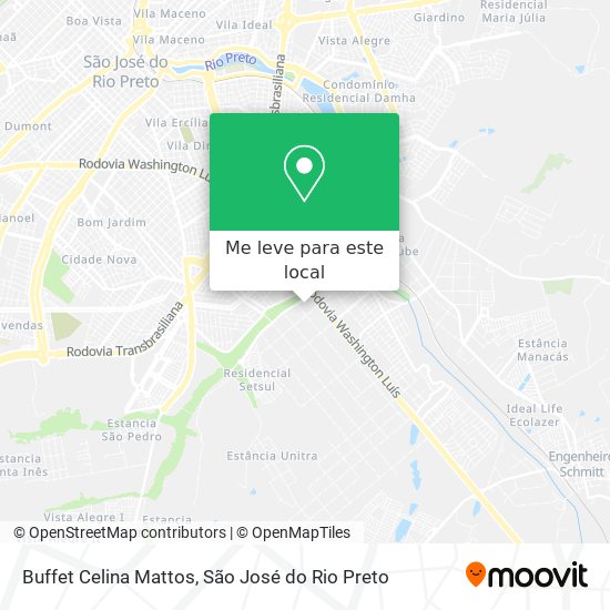 Buffet Celina Mattos mapa