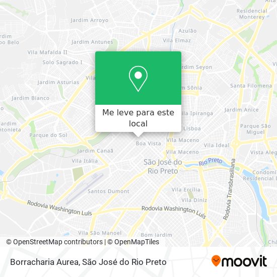 Borracharia Aurea mapa