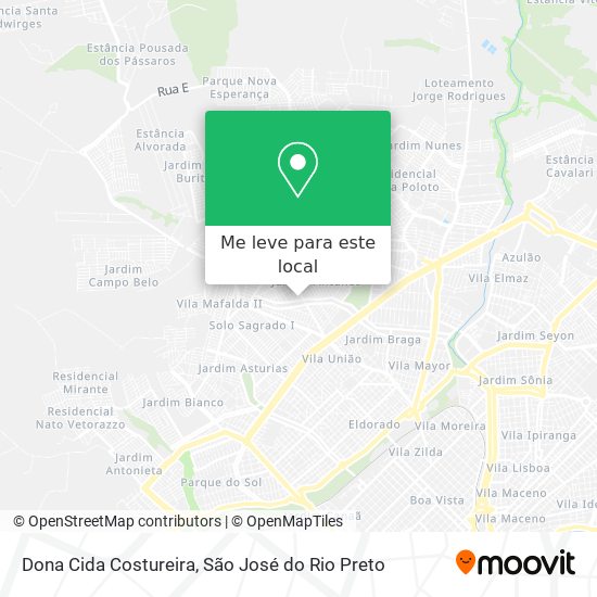 Dona Cida Costureira mapa