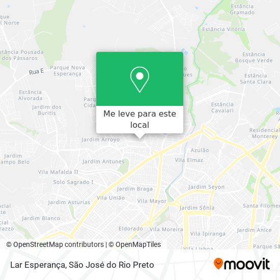 Lar Esperança mapa