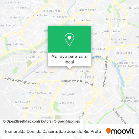 Esmeralda Comida Caseira mapa