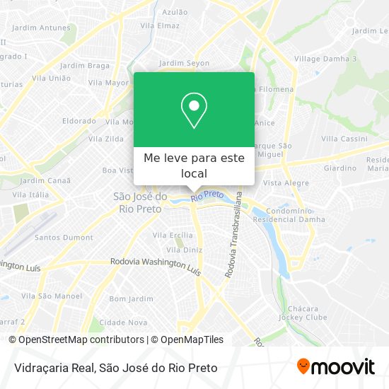 Vidraçaria Real mapa