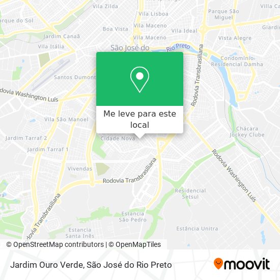 Jardim Ouro Verde mapa