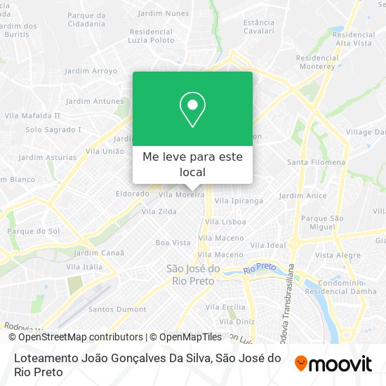 Loteamento João Gonçalves Da Silva mapa