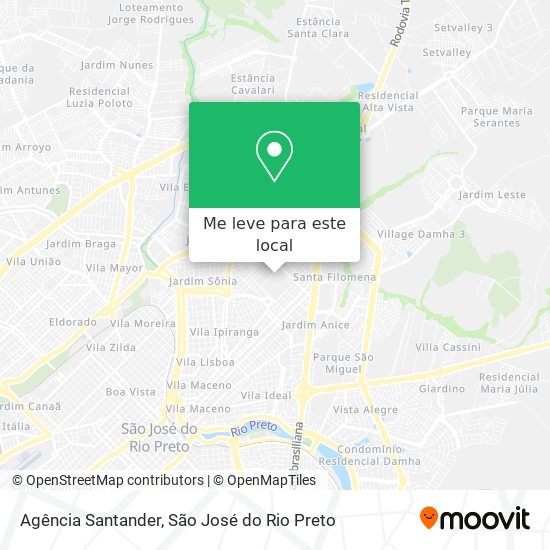 Agência Santander mapa