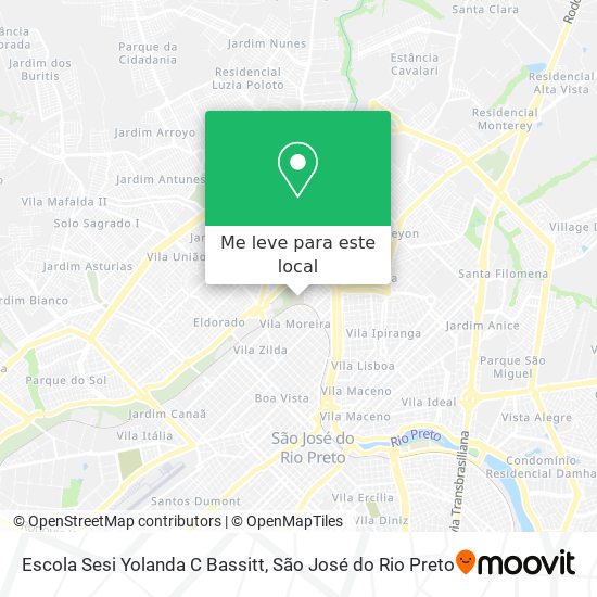 Escola Sesi Yolanda C Bassitt mapa