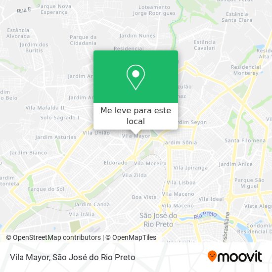 Vila Mayor mapa