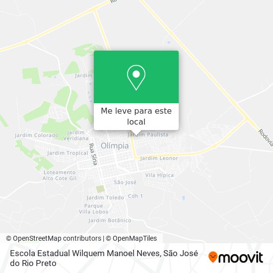 Escola Estadual Wilquem Manoel Neves mapa