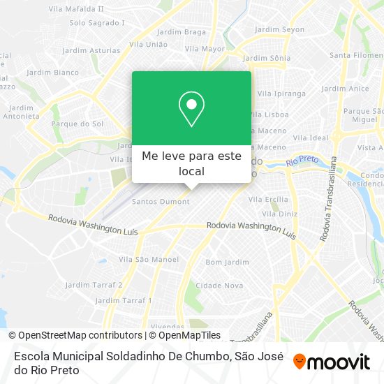 Escola Municipal Soldadinho De Chumbo mapa