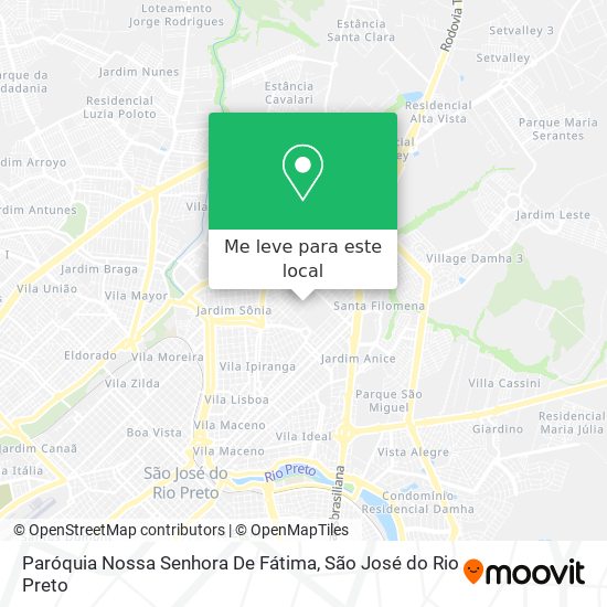 Paróquia Nossa Senhora De Fátima mapa