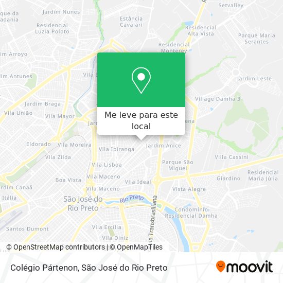 Colégio Pártenon mapa
