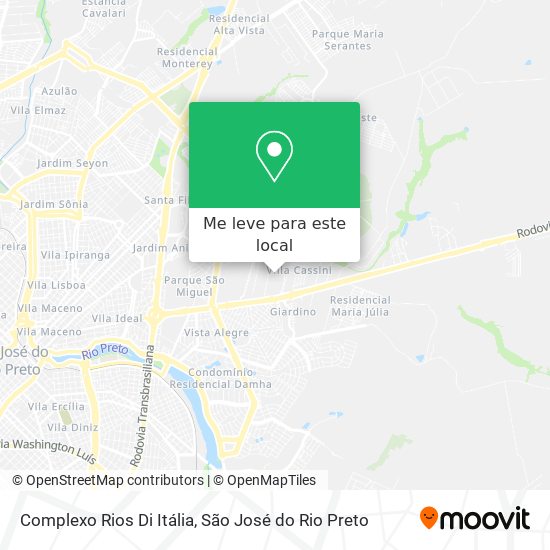 Complexo Rios Di Itália mapa