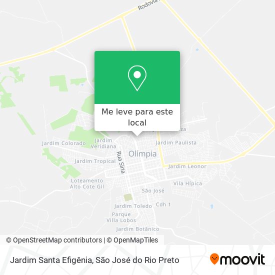 Jardim Santa Efigênia mapa
