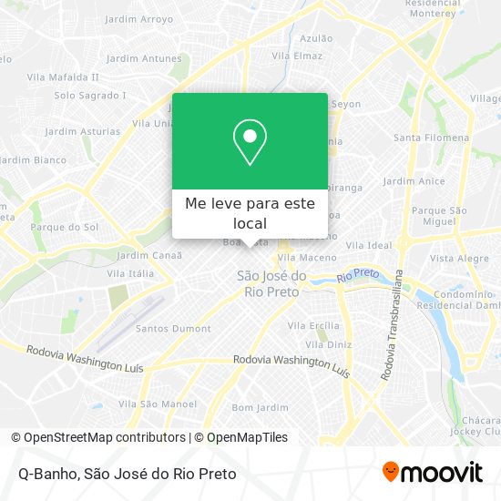 Q-Banho mapa