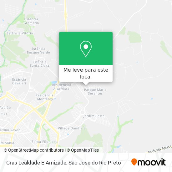 Cras Lealdade E Amizade mapa