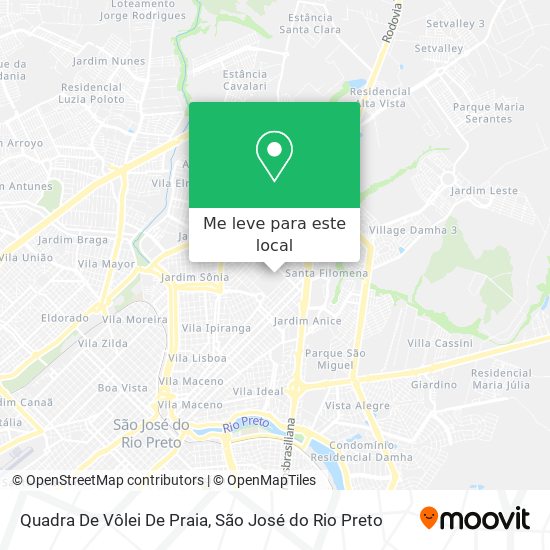 Quadra De Vôlei De Praia mapa