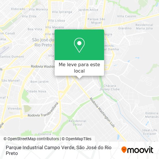 Parque Industrial Campo Verde mapa
